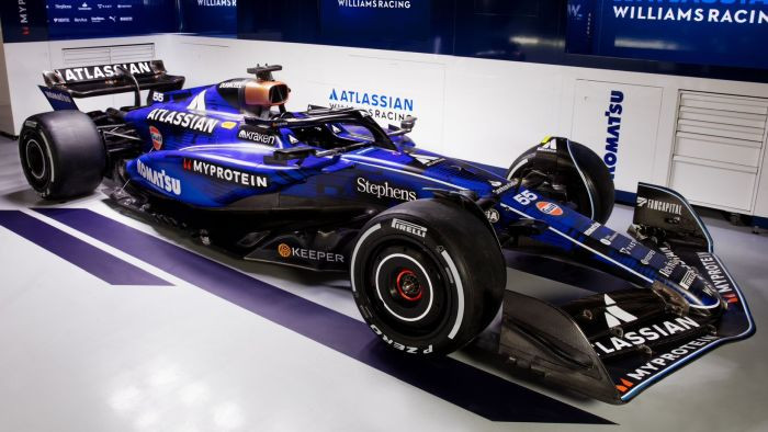 2025. gada F1 mašīnu prezentē Sainsa jaunā komanda "Williams"