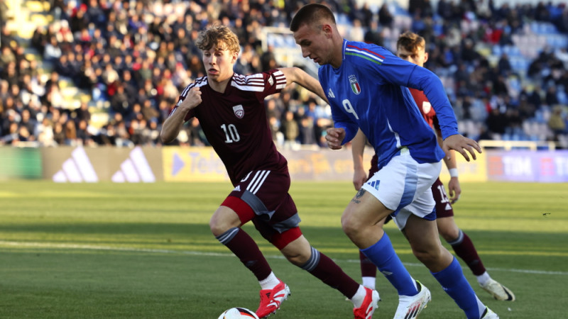 Latvijas futbolisti rāda raksturu un izrauj sensacionālu punktu pret futbola lielvalsti Itāliju