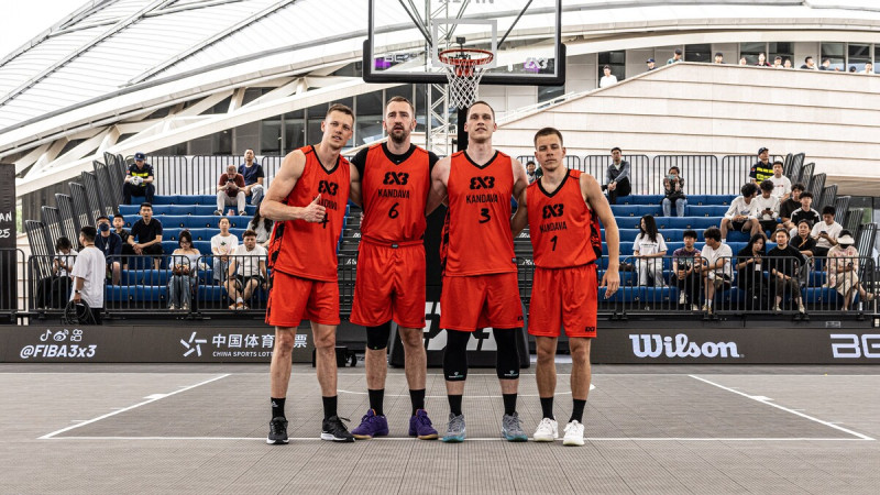 "Kandavas"/"Turības" 3x3 basketbolisti Ķīnā nesasniedz pusfinālu