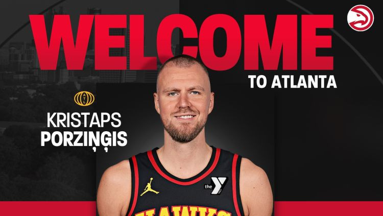 Aizmainītais Porziņģis oficiāli kļuvis par Atlantas "Hawks" spēlētāju