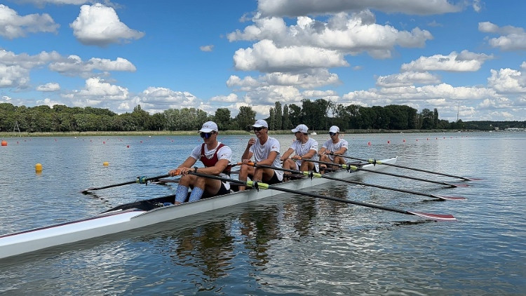 Latvijas četrinieks pasaules U-23 čempionātā airēšanā iekļūst pusfinālā