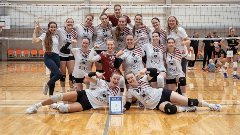 RSU volejbolistes Baltijas līgu sāk ar panākumu