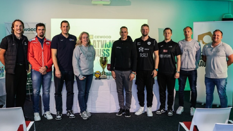 Par "Cewood" Latvijas kausu volejbolā cīnīsies desmit vīriešu un sešas sieviešu komandas