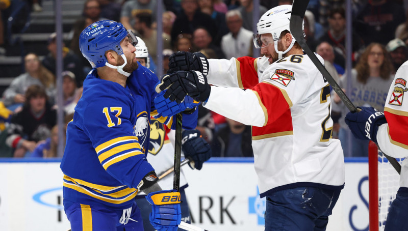 Balinskim noraidījums un ievērojams spēles laiks zaudējumā pret "Sabres"