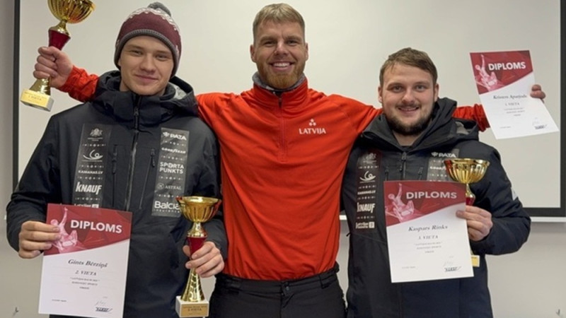 Latvijas kausā kamaniņu sportā uzvar Aparjods, Bota, Bots/Plūme un Robežniece/Bogdanova