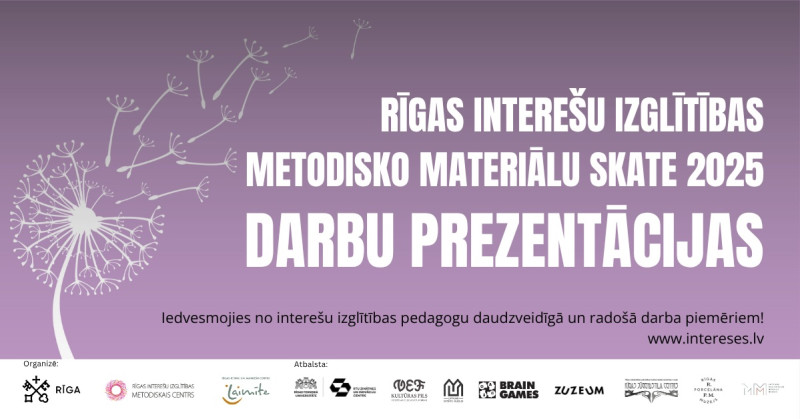Rīgas interešu izglītības metodisko materiālu skatē 2025 notiks dalībnieku darbu prezentācijas