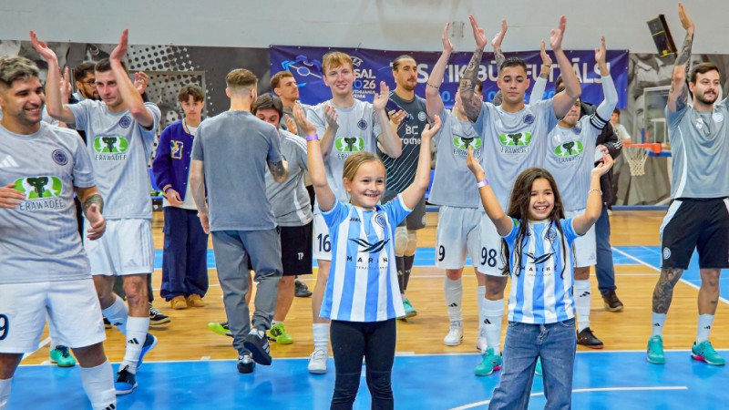 "Riga" telpu futbolisti Čempionu līgas astotdaļfinālā spēkosies pret Kosovu