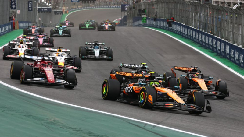 Noriss uzvar Brazīlijā, neticama atgūšanās Verstapenam