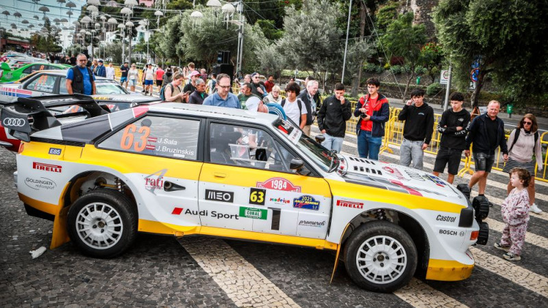 Latviešu ekipāža ar "Audi Sport Quattro" startē Madeiras rallijā un iegūst skatītāju simpātiju balvu