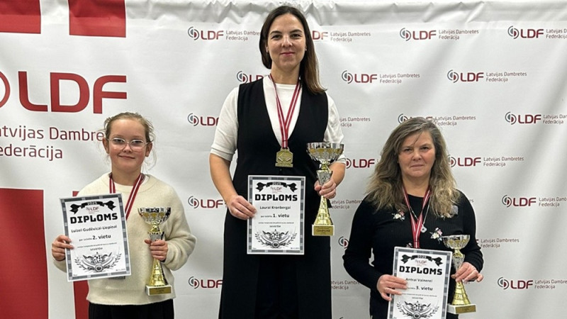 Par Latvijas čempioniem dambretē ātrspēlē kļūst Lepsis un Kronberga