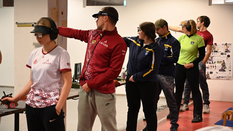 LČ komandām šaušanā ar pneimatiskajām pistolēm Dobele un Tukums apmainās uzvarām