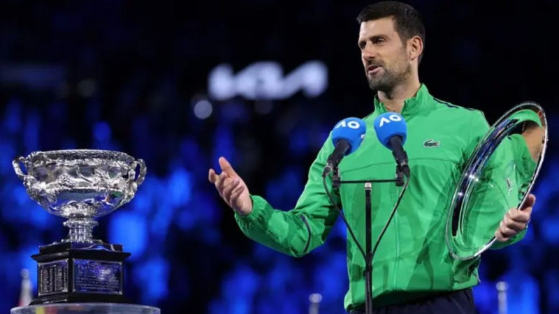 Džokovičs: "Iepriekš nedomāju, ka vēlreiz runāšu "Grand Slam" noslēguma ceremonijā"
