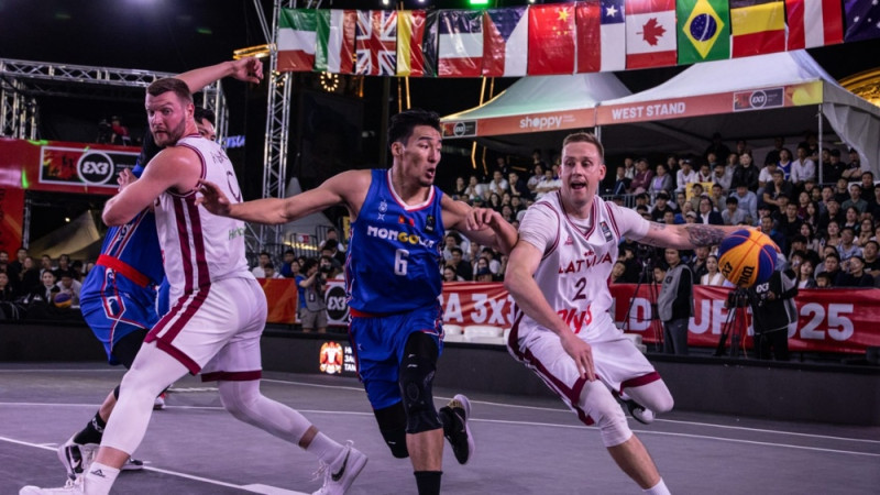 Latvija pieļauj astoņus bezatbildes punktus un 3x3 PK sāk ar zaudējumu pret ASV
