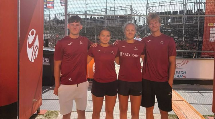 Latvijas pludmales volejbolistes pārvar pasaules U-18 čempionāta kvalifikāciju