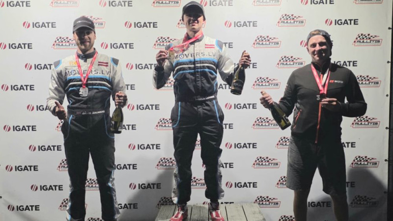 Jelgavas "Openkart" nakts posmā dominē Laipnieks